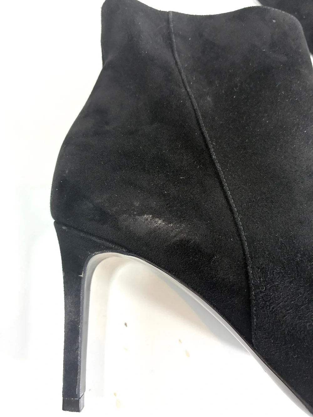 Saint Laurent Black Suede Ankle Boots Size 38.5 US 8.5